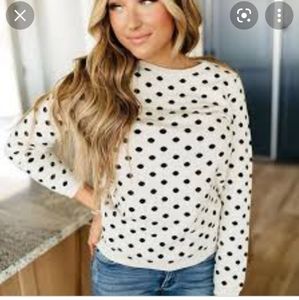Ampersand Dot & Bow sweater